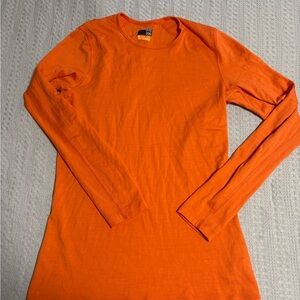 Icebreaker Merino Orange Women's Shirt